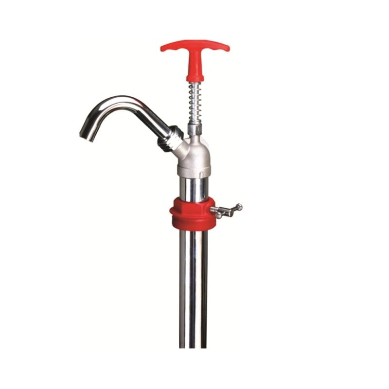 Manual Oil Pump - Vertical Lift - For 55 gal Drum - Free Flow Rate 26 oz/stroke