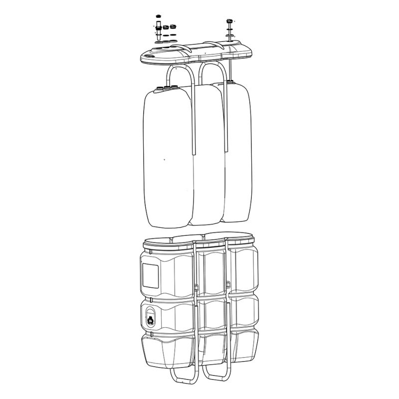 Schutz Double Wall Polyethylene Tank with 396 GAL (1,500L) capacity - Image 2
