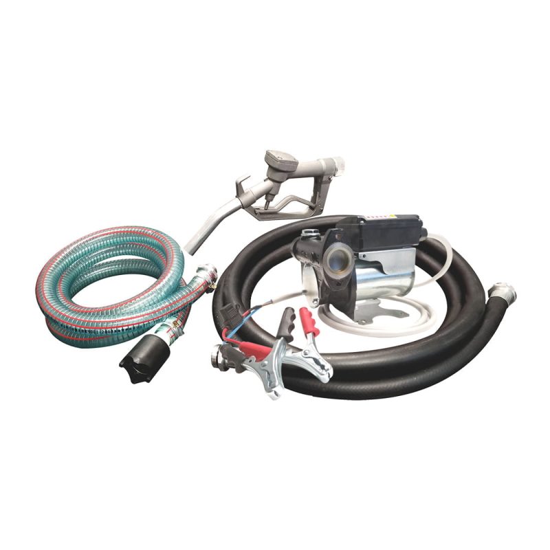 Fuel Kit - Diesel Only - 12V - Free Flow Rate 16 gpm - With Hose and Nozzle