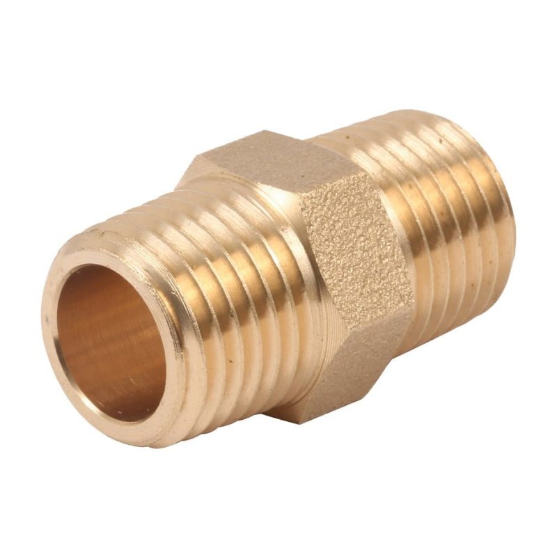 Nipple - Galvanized - For Air Regulators/Pumps - M1/4" x M1/4